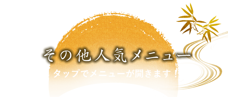 その他人気メニュー